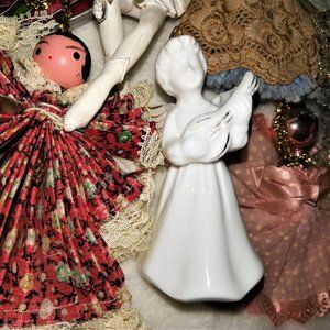 Lot of 8 Vintage Angel Ornaments